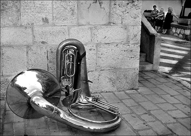 Una pausa della banda