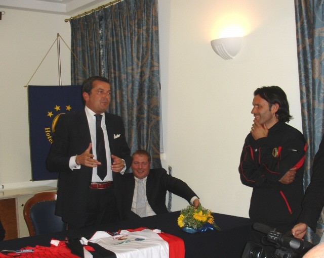 il presidente paolo di stanislao e il capitano luca leone