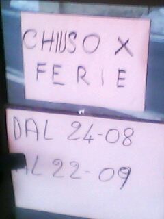 chiuso per ferie