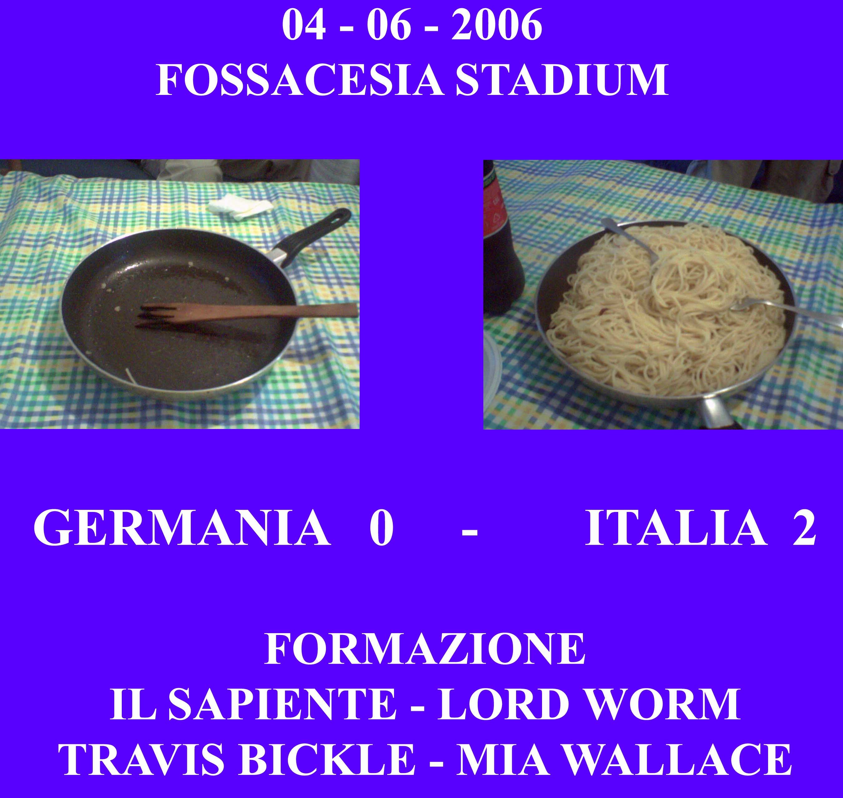 GERMANIA - ITALIA 0 - 2